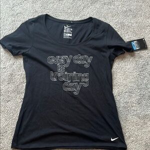 Nike Black Fitted Short Sleeve Tee NWT